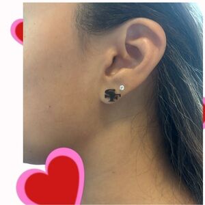 San Francisco 49ers stud earrings (black)